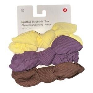 Lululemon Scrunchie Set - Yellow, Purple, Brown